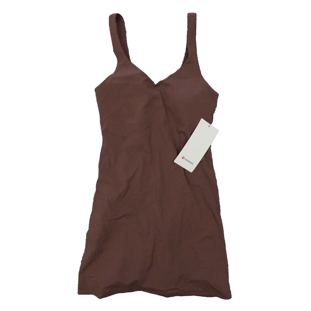 New Lululemon Size 4 Align Dress With Shorts DKOX Dark Oxide Brown